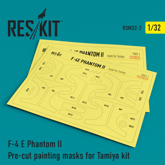 Reskit F-4 E Phantom II Painting Masks for Tamiya  kit (1/32)