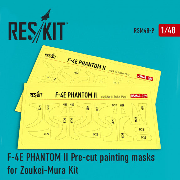 Reskit F-4 (E) Phantom II Pre-cut painting masks for Zoukei-Mura kit (1/48)