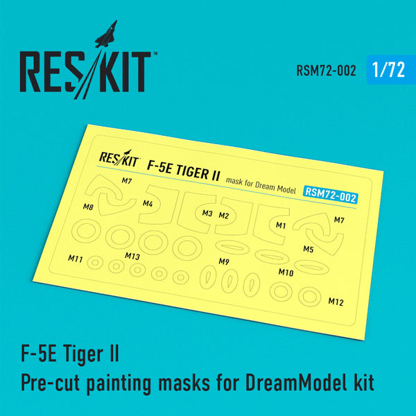 Reskit F-5E Tiger II Painting Masks for DreamModel kit (1/72)