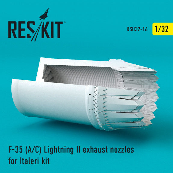 Reskit F-35 (A/?) Lightning II exhaust nozzles for Italeri Kit (1/32)