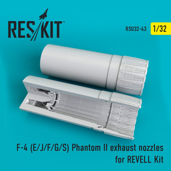 Reskit F-4 (E/J/F/G/S) Phantom II exhaust nozzles for REVELL Kit (1/32)