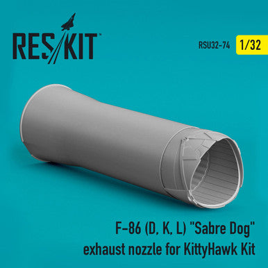 1/32 Reskit F-86 (D, K, L) Sabre Dog exhaust nozzle for KittyHawk kit