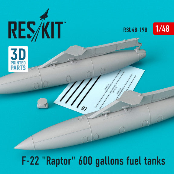 Reskit F-22 600 gallons fuel tanks