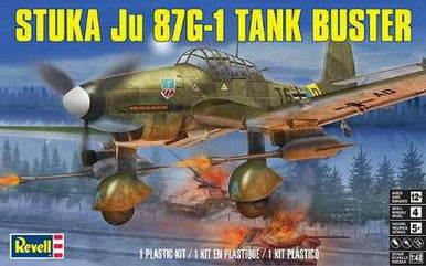 1/48 Revell Stuka JU 87G-1 Tank Buster Plastic Model Kit