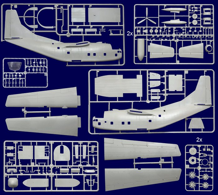 ROD056 - 1/72 Roden Fairchild C123B Provider USAF Transport Aircraft