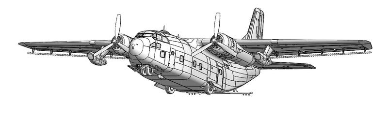 ROD057 - 1/72 Roden Fairchild C-123K/UC-123K