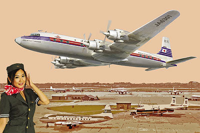 ROD303 - 1/144 Roden DC-7C Japan Air Lines