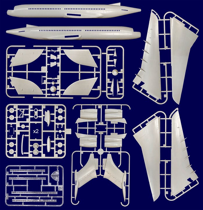 ROD327 - 1/144 Roden Vickers Super VC10 K3 Type 1164 Tanker Aircraft