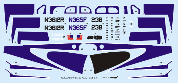 ROD440 - 1/48 Roden Pilatus PC6C/H2 Turbo-Porter Air America CIA's Light Transport Aircraft