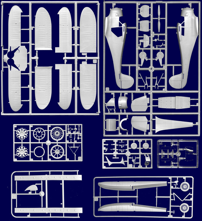 ROD448 - 1/48 Roden Beechcraft SD17S Staggerwing WWII USAAF Floatplane