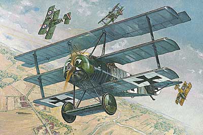 ROD605 - 1/32 Roden Fokker FI WWI German Triplane Fighter