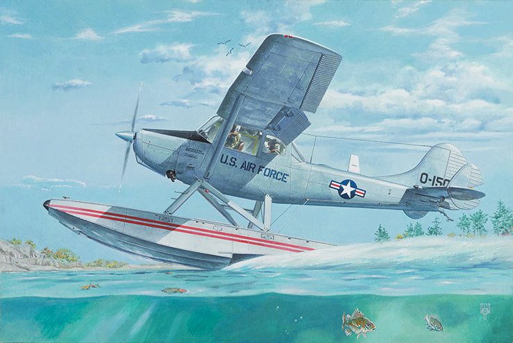 ROD629 - 1/32 Roden L19/O1E Bird Dog USAF Floatplane