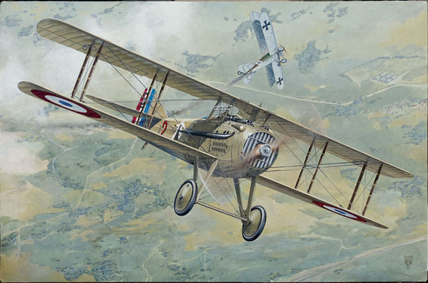 ROD634 - 1/32 Roden Spad XIIIc1 Early WWI French BiPlane Fighter