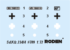 Roden SdKfz 234/4 PakWagen Schwerer PzKanoneWg Armored Vehicle