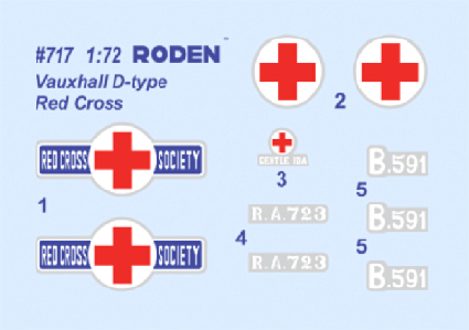 Roden Vauxhall D-type Red cross