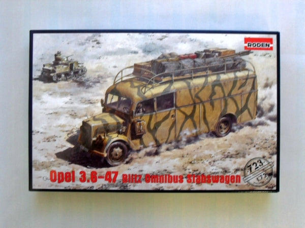 ROD723 - 1/72 Roden Opel 3.7-47 Blitz Omnibus Stabswagen