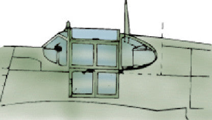 1/48 Squadron Crystal Clear Canopy - North American P-51B Mustang (Monogram)