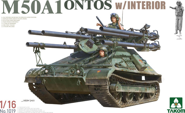 Takom 1019 1/16 M50A1 Ontos w/ interior