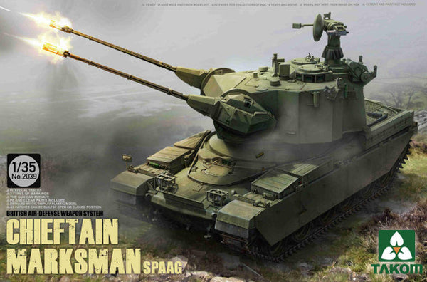 TAK2039 - 1/35 Takom British Air-Defense Weapons System Chieftain Marksman SPAAG Tank