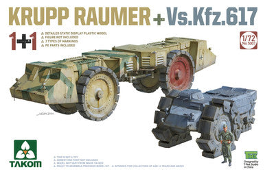 TAK5007 - 1/72 Takom Krupp Raumer & VsKfz617 Mine Clearing Vehicles