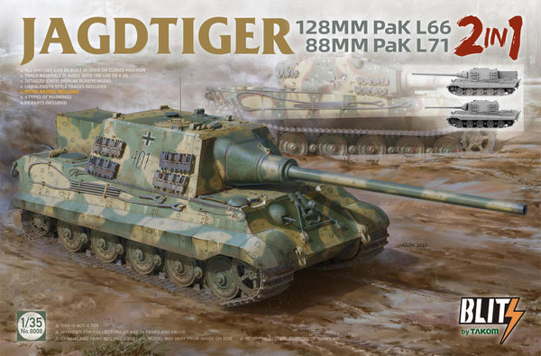 Jagdtiger (2 in 1) 128MM Pak L66 88MM Pak L71