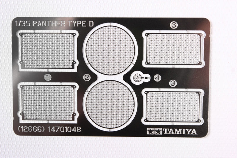 TAM12666 - 1/35 Tamiya German Panther Ausf D Photo-Etched Grille Set