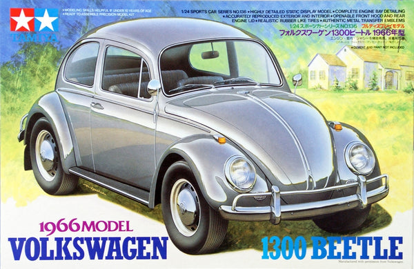 TAM24136 - 1/24 Tamiya 1966 VW 1300 Beetle Car