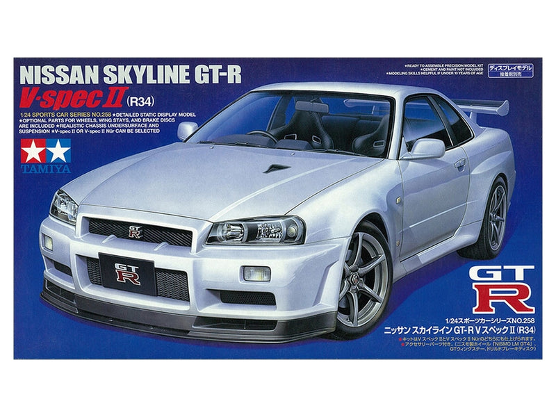 TAM24258 - 1/24 Tamiya Nissan Skyline GT-R V-Spec II Sports Car