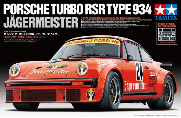 TAM24328 - 1/24 Tamiya Porsche Turbo RSR Type 934 Jagermeister Race Car