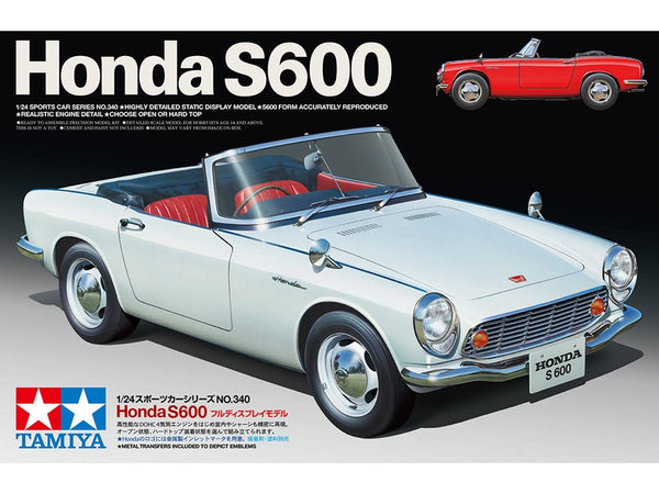 TAM24340 - 1/24 Tamiya Honda S600 Convertible Sports Car