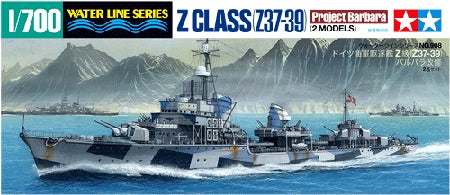 TAM31908 - 1/700 Tamiya German Z Class (Z37-39) Destroyer Project Barbara Waterline