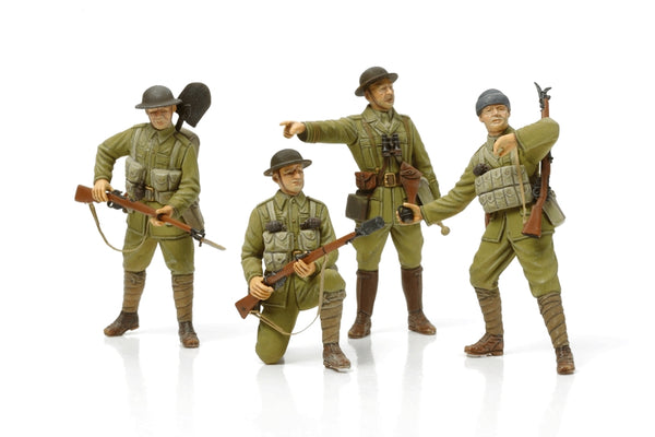 TAM32409 - 1/35 Tamiya WWI British Infantry (4) w/Small Arms & Equipment