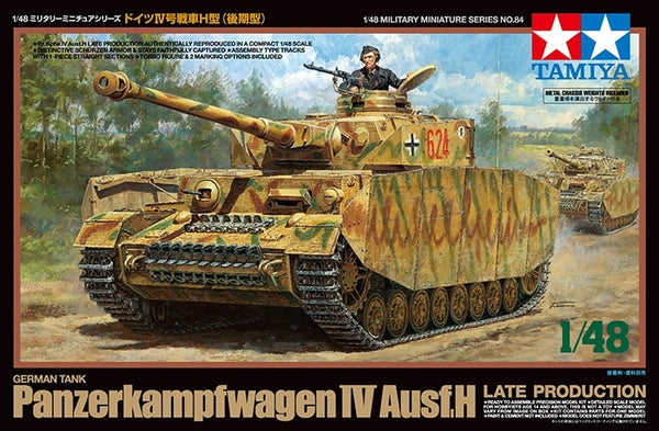 TAM32584 - 1/48 Tamiya German Pz IV Ausf H Late Production Tank