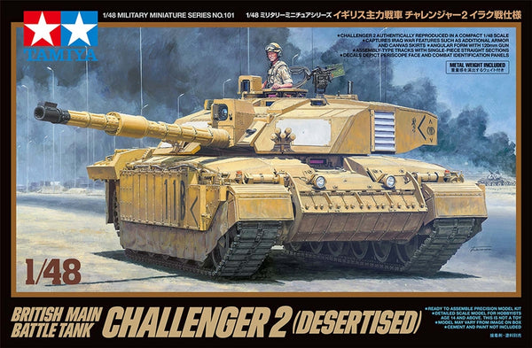 TAM32601 - 1/48 Tamiya British Challenger 2 Main Battle Tank (Desertised)