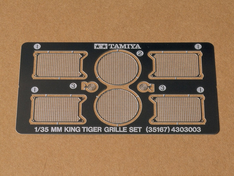 TAM35167 - 1/35 Tamiya German King Tiger Photo-Etched Grille Set