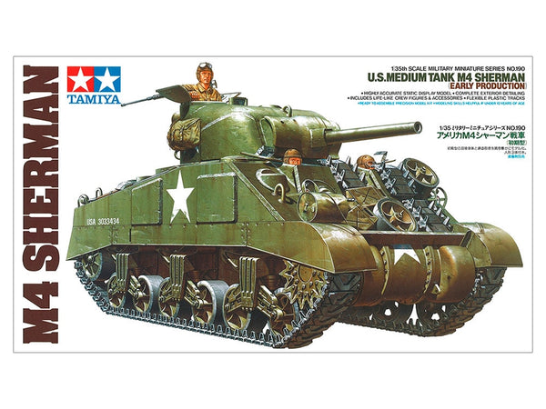 TAM35190 - 1/35 Tamiya US M4 Sherman Tank