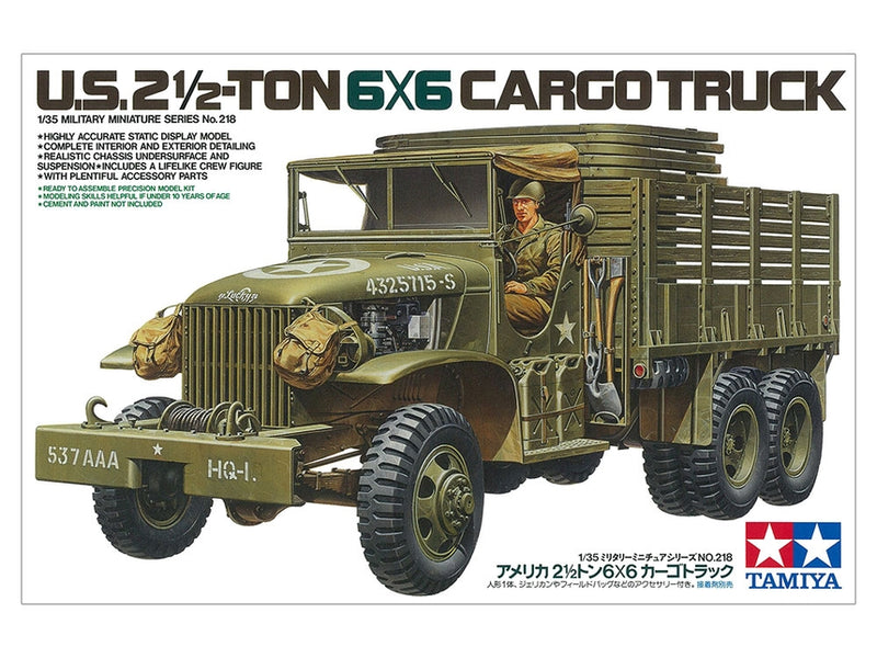 TAM35218 - 1/35 Tamiya US 2.5-Ton 6x6 Cargo Truck