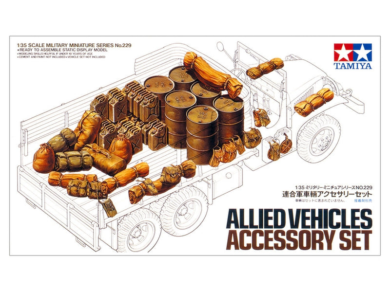 TAM35229 - 1/35 Tamiya Allied Vehicle Accessories