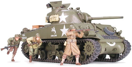 TAM35250 - 1/35 Tamiya US M4A3 Sherman Tank w/75mm Gun