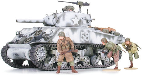 TAM35251 - 1/35 Tamiya US M4A3 Sherman Tank w/105mm Howitzer