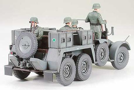 TAM35259 - 1/35 Tamiya Krupp Protze 1-Ton (6x4) Kfz69 Tow Truck w/3.7cm Pak