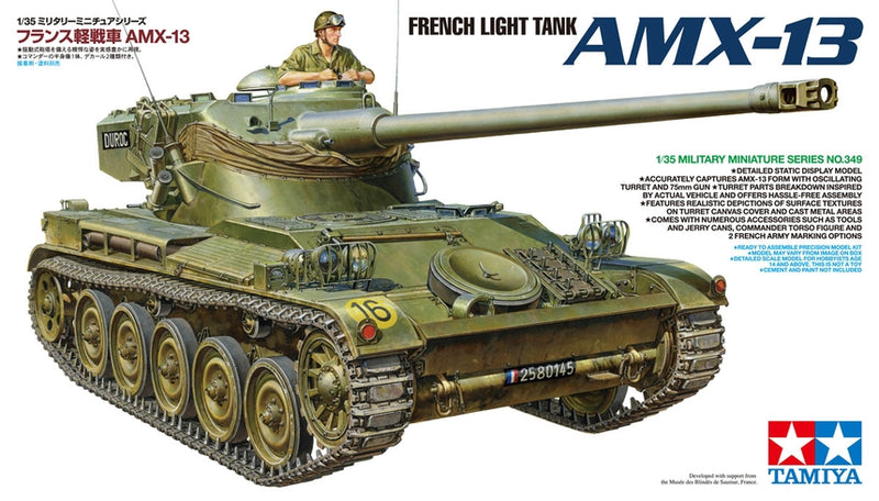 TAM35349 - 1/35 Tamiya French AMX13 Light Tank