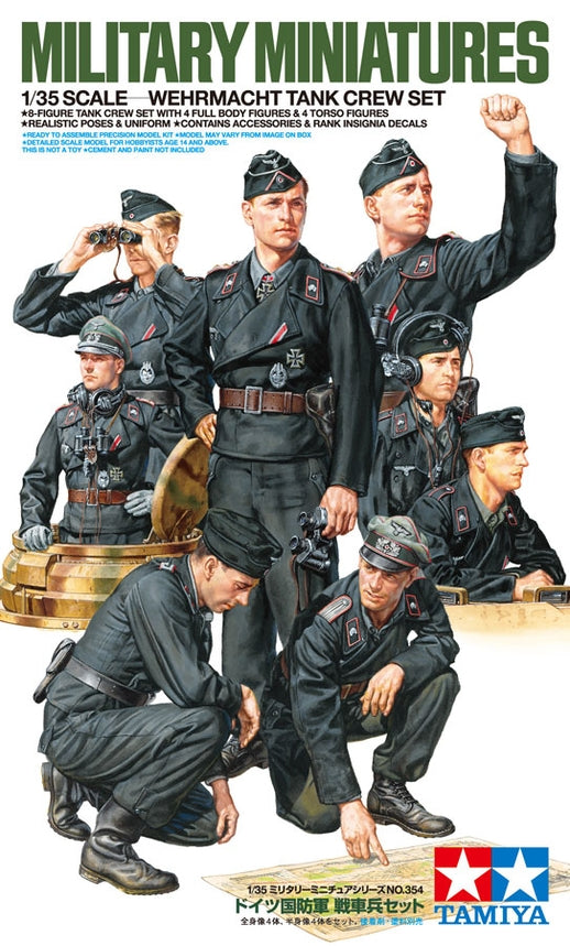 TAM35354 - 1/35 Tamiya Wehrmacht Tank Crew (8)