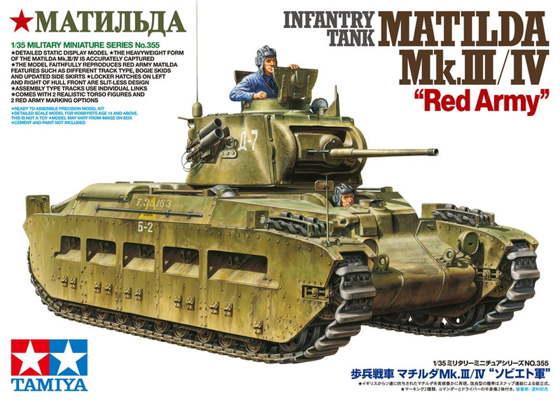 TAM35355 - 1/35 Tamiya Soviet Matilda Mk III/IV Red Army Infantry Tank