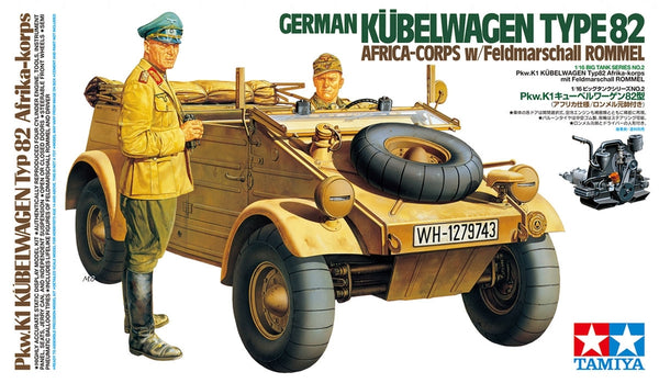 TAM36202 - 1/16 Tamiya German Type 82 Kubelwagen Africa Corps