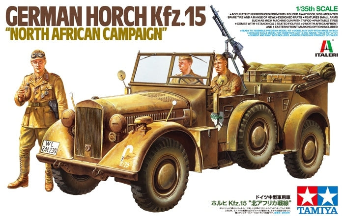 TAM37015 - 1/35 Tamiya German Horch Kfz15 Vehicle N African Campaign