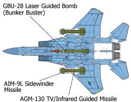 TAM60312 - 1/32 Tamiya F15E Strike Eagle Aircraft w/Bunker Buster