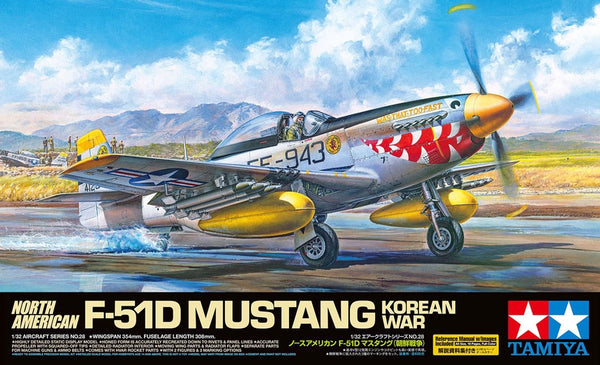 TAM60328 - 1/32 Tamiya F51D Mustang Fighter Korean War