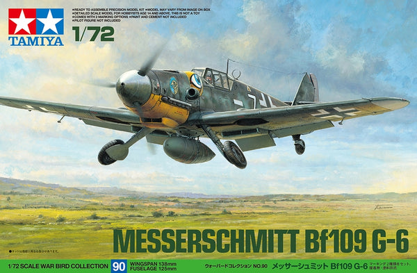 TAM60790 - 1/72 Tamiya Messerschmitt Bf109G6 Fighter