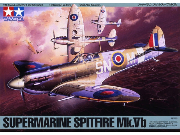 TAM61033 - 1/48 Tamiya Supermarine Spitfire MK Vb Aircraft